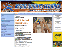 Tablet Screenshot of mscrsportsleagues.org